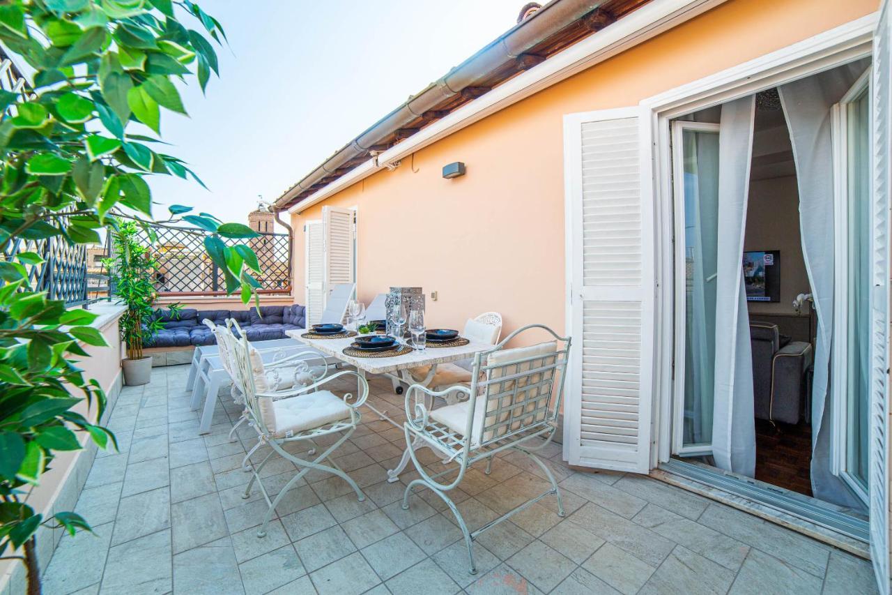 Luxury Top Floor In Trastevere 로마 외부 사진