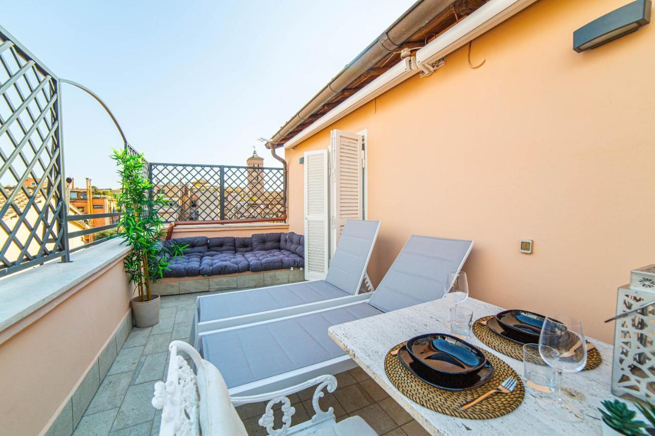 Luxury Top Floor In Trastevere 로마 외부 사진