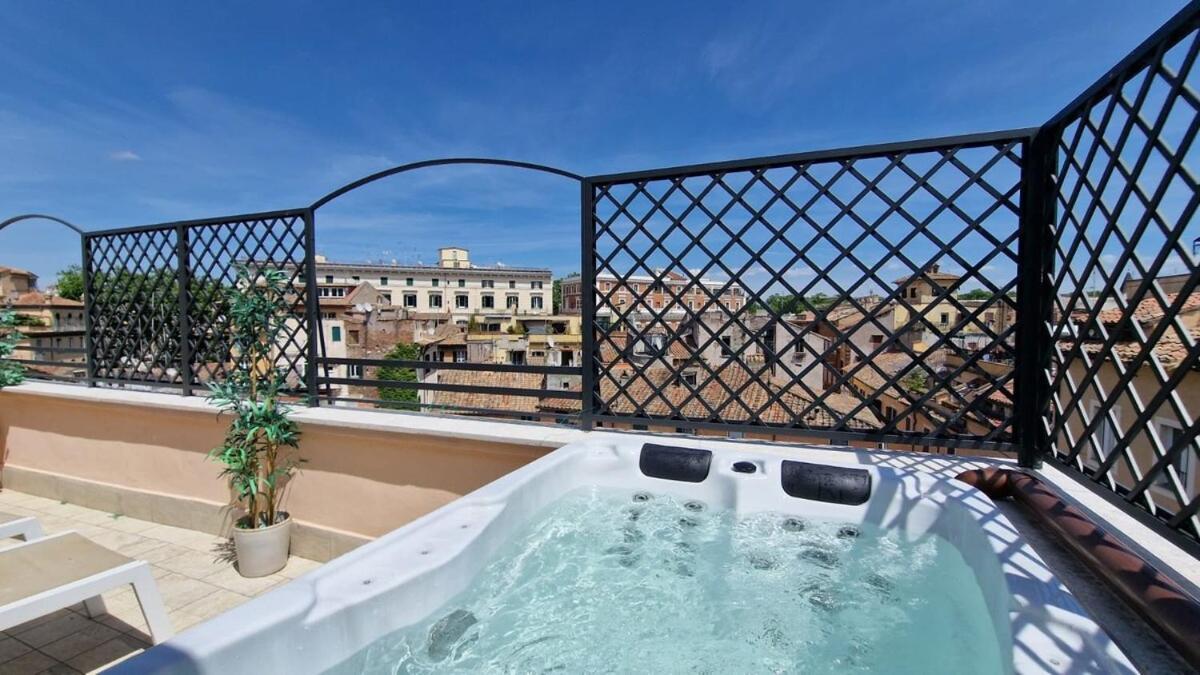 Luxury Top Floor In Trastevere 로마 외부 사진